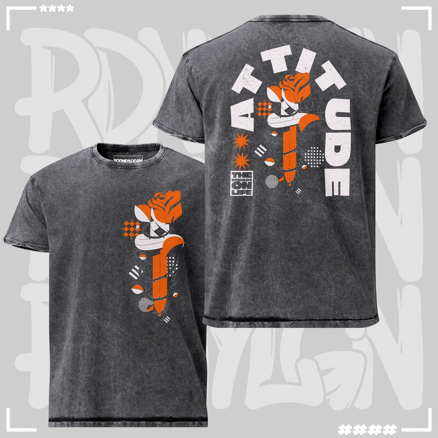 Denim T-Shirt - Attitude T-Shirt