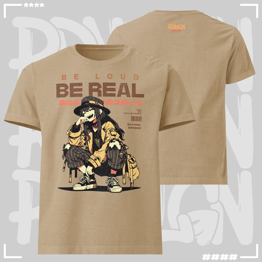 Oversized T-Shirt - Be Real Khaki Oversized T-Shirt
