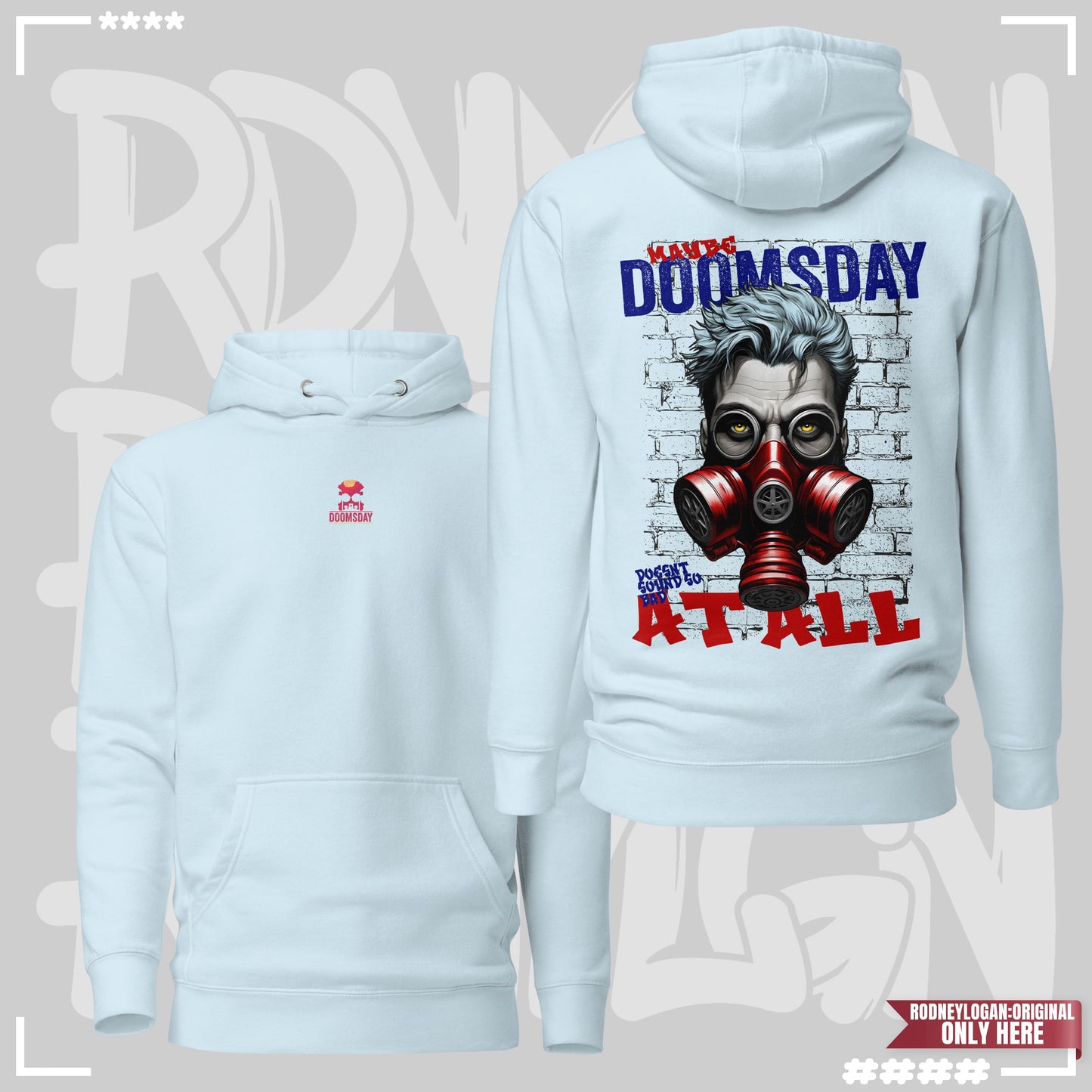 Hoodie - Doomsday Sky Blue Hoodie