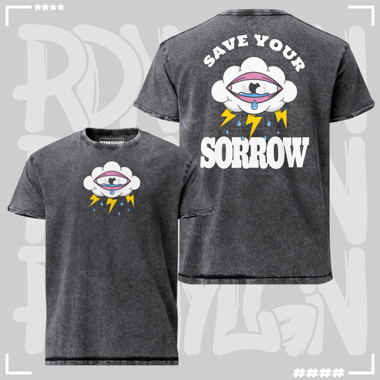 Denim T-Shirt - Save your Sorrow T-Shirt