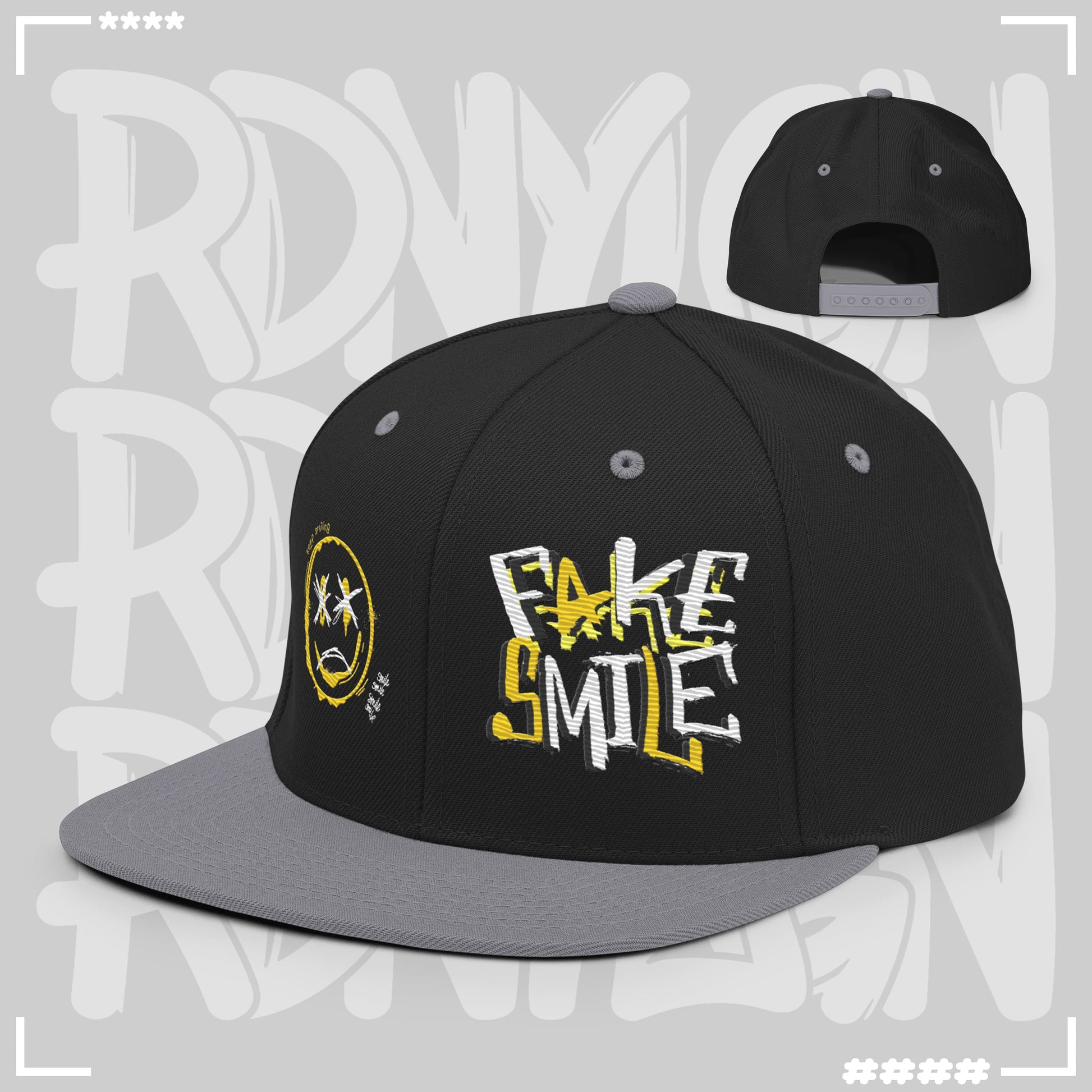 Snapback Cap - Fake Smile Snapback