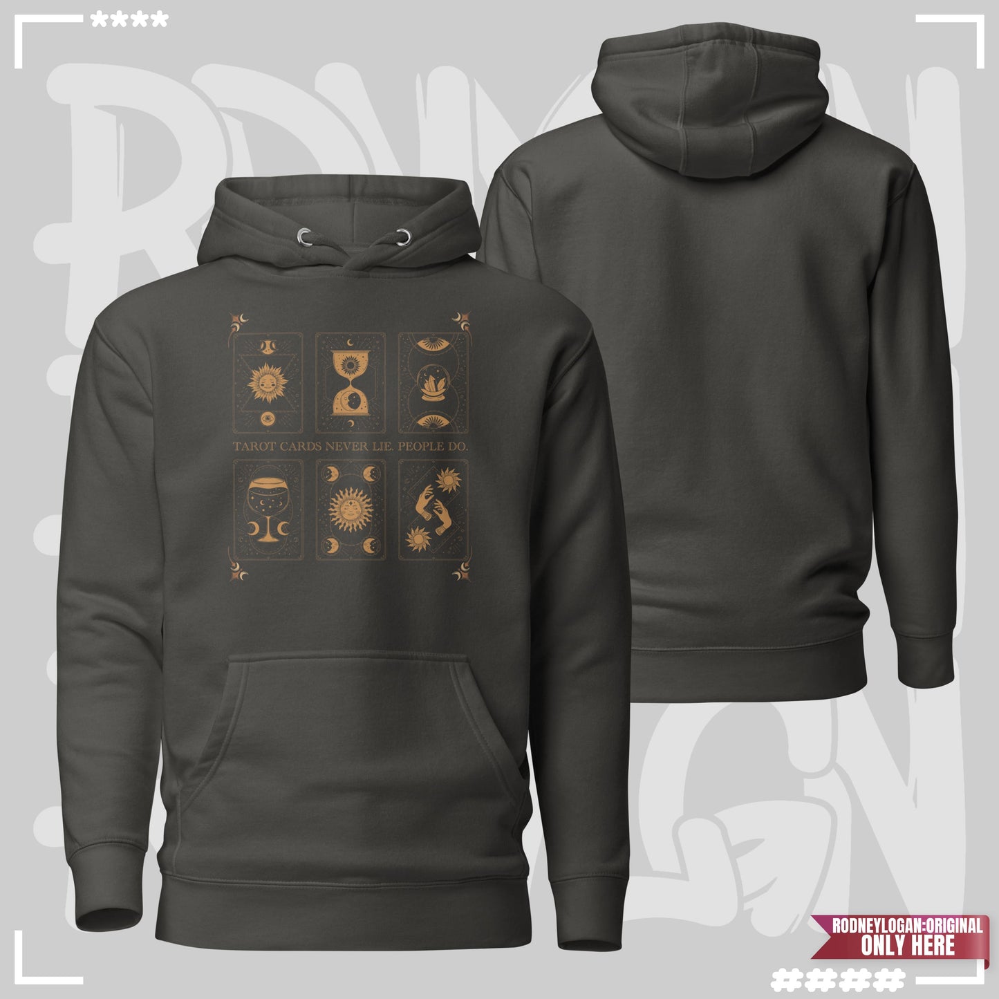 Hoodie - Tarot Vintage Schwarz Hoodie