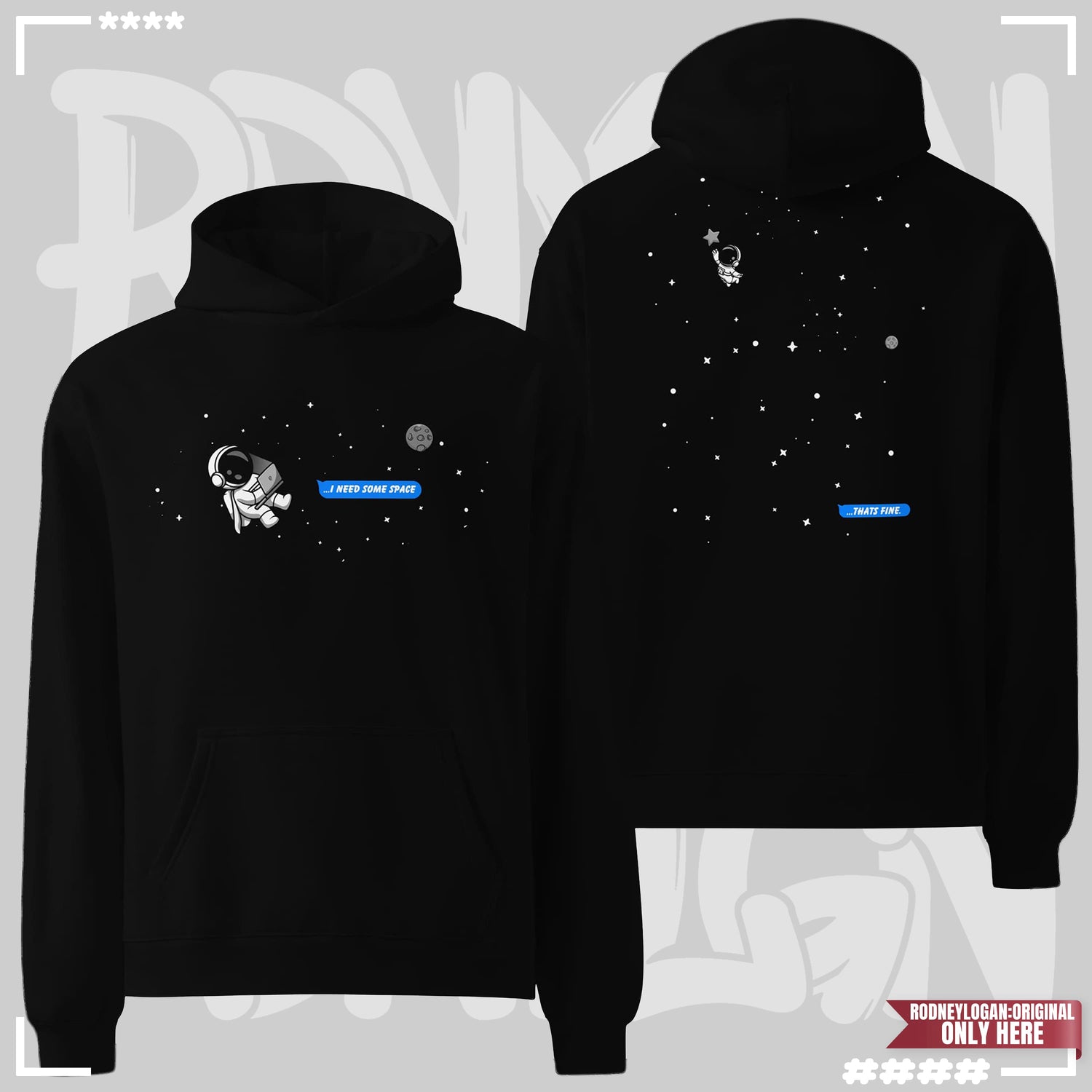 Oversized Hoodie - Spaceman Oversized Hoodie